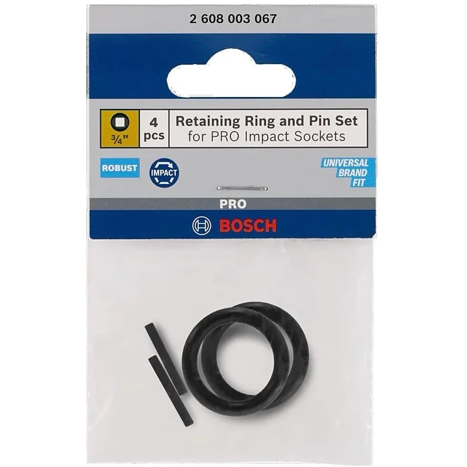 Pin & Anillo Retenedor para copas de impacto 3/4”
