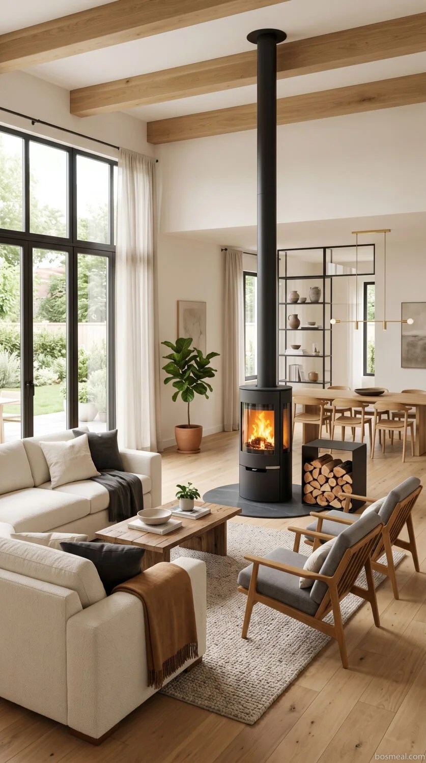 Freestanding Fireplace Ideas