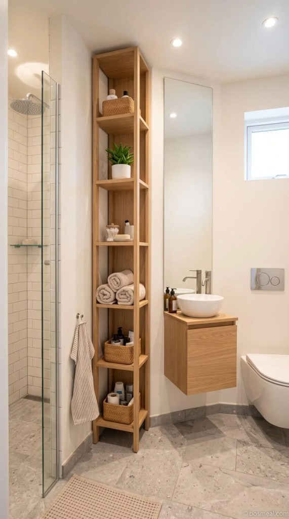 Perfect Shelves for Your Tiny Bathroom Ideas Standing Bathroom Racks