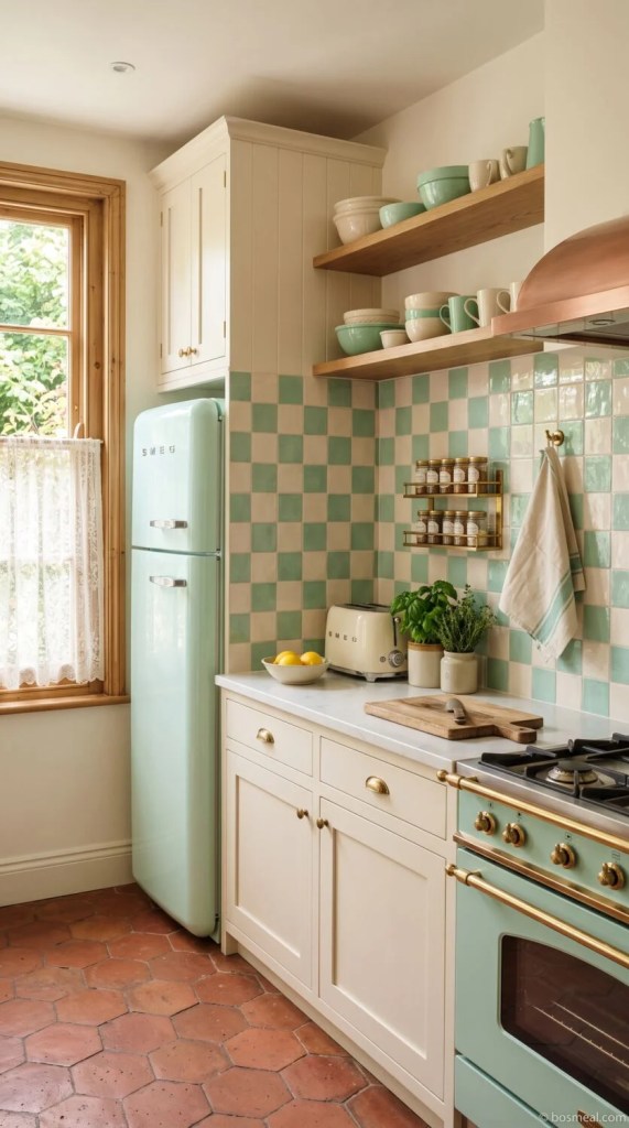 Checker Board Pattern kitchen backsplash ideas