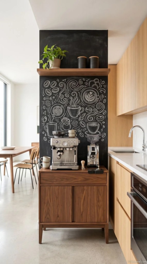 Coffee Bar Ideas In Open Kitchen