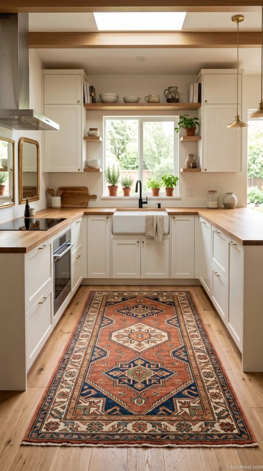 Kitchen Decor Ideas Comfort Underfoot with a Beautiful Rug