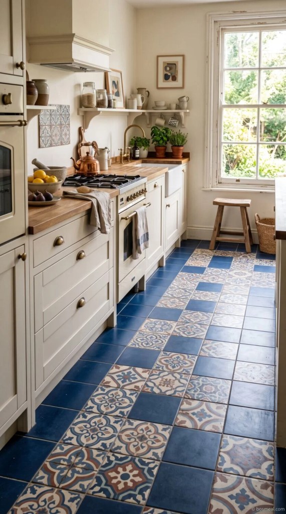 Kitchen Floor Ideas Dynamic Pattern