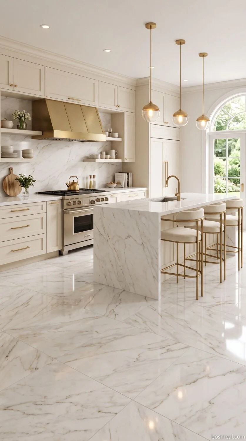 Kitchen Floor Ideas Glamorous Marble