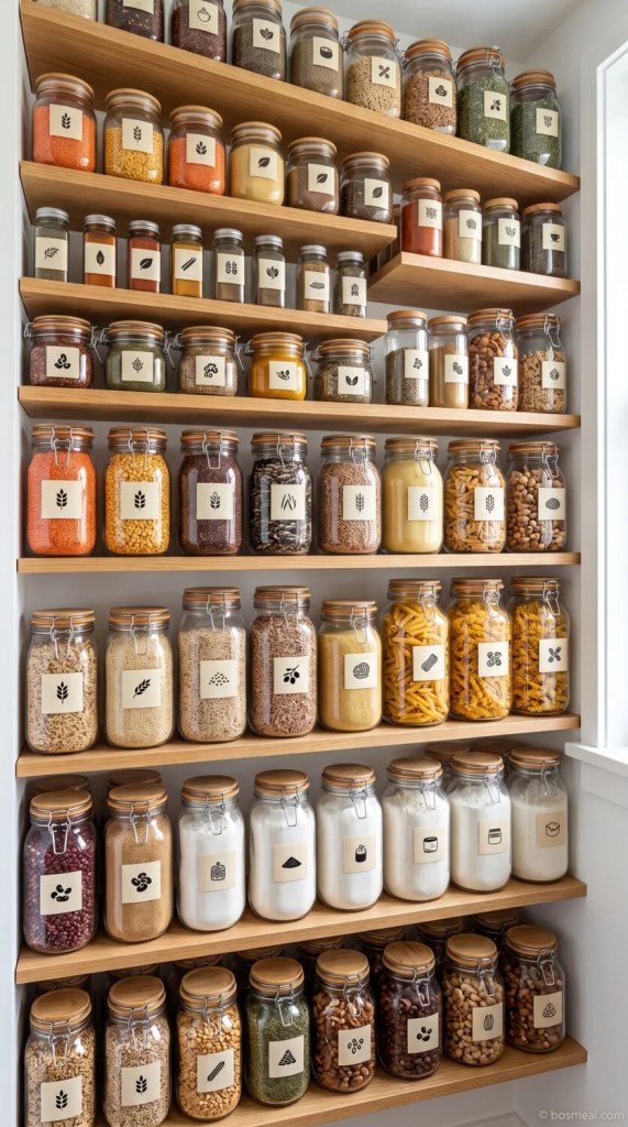 Label or Colour Code Kitchen Pantry Ideas