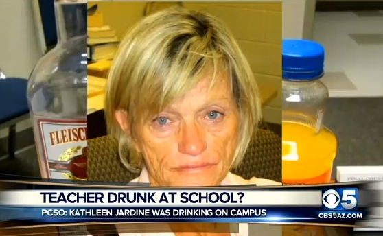 Teacher Shows Up Drunk At School And Keeps Drinking