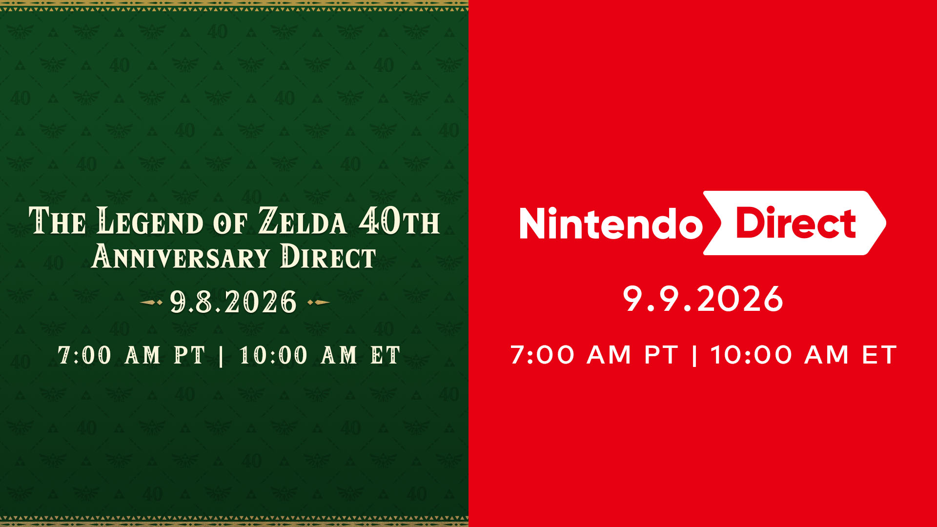 It’s a Double Feature: Zelda’s 40th and Nintendo Direct Announced