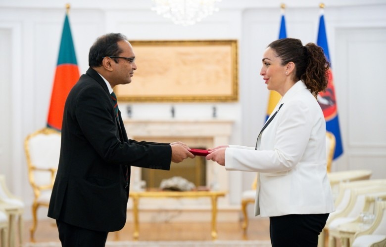 Osmani pranon letrat kredenciale nga ambasadori i ri i Bangladeshit