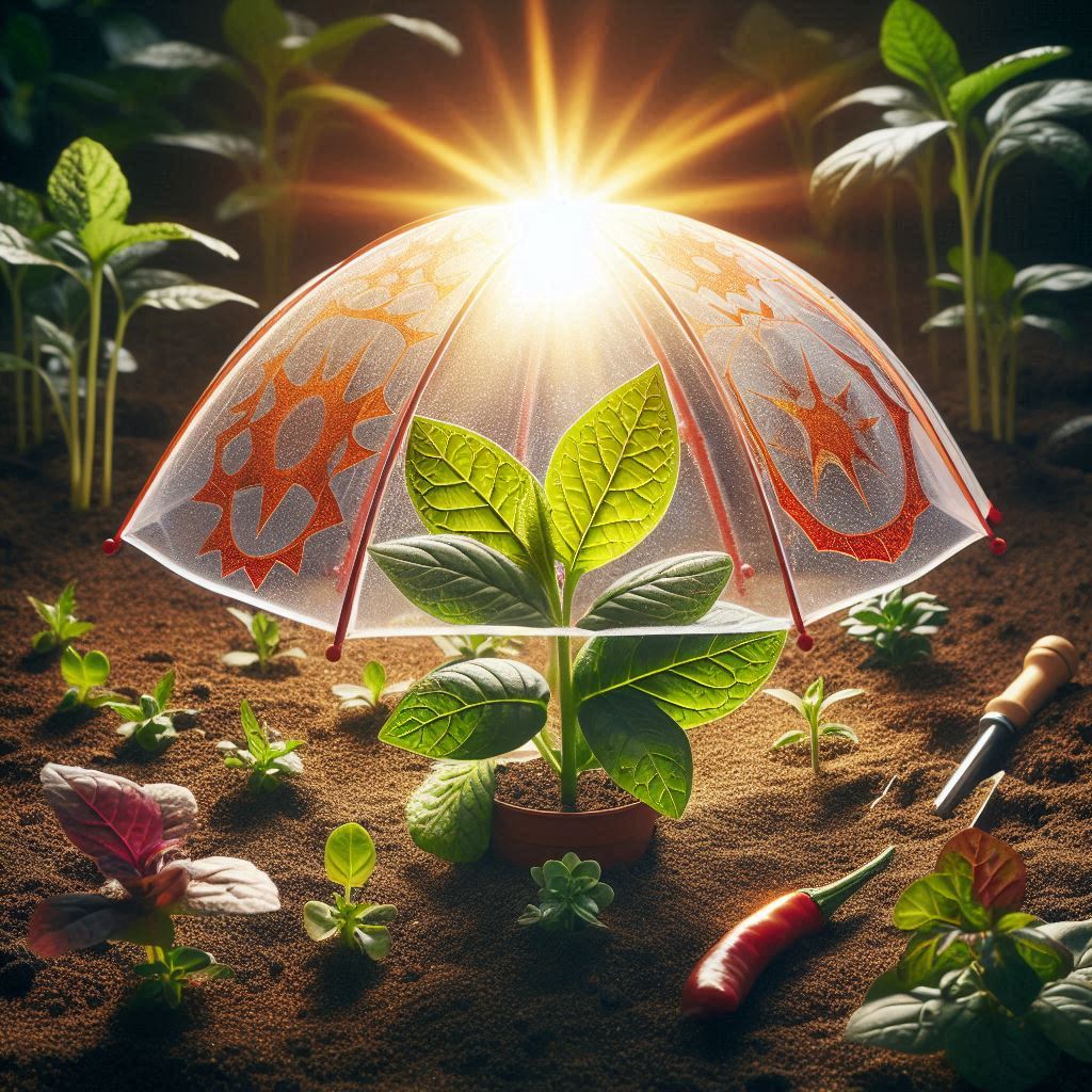 Protecting plants from UV
