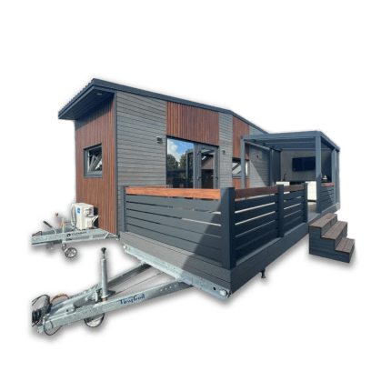 Mobil-home Tiny House DOUBLE LOFT avec terrasse