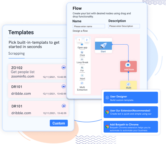 Visual Builder Software Botpath By 500apps - Professional Sunset Design - Ultra HD