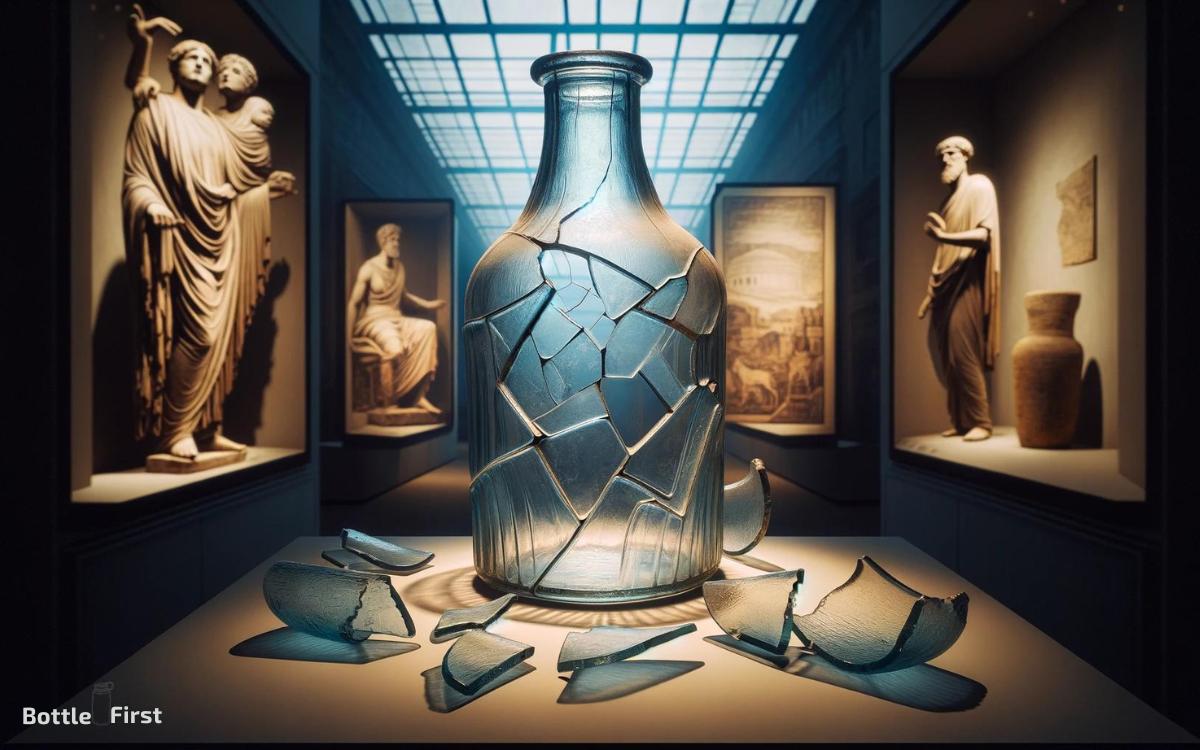 Accidentally breaking glass bottle meaning: superstition!