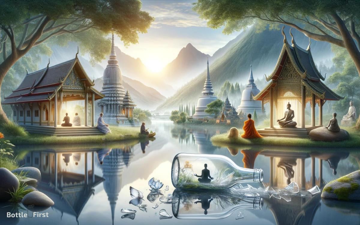 Accidentally breaking glass bottle meaning: superstition!