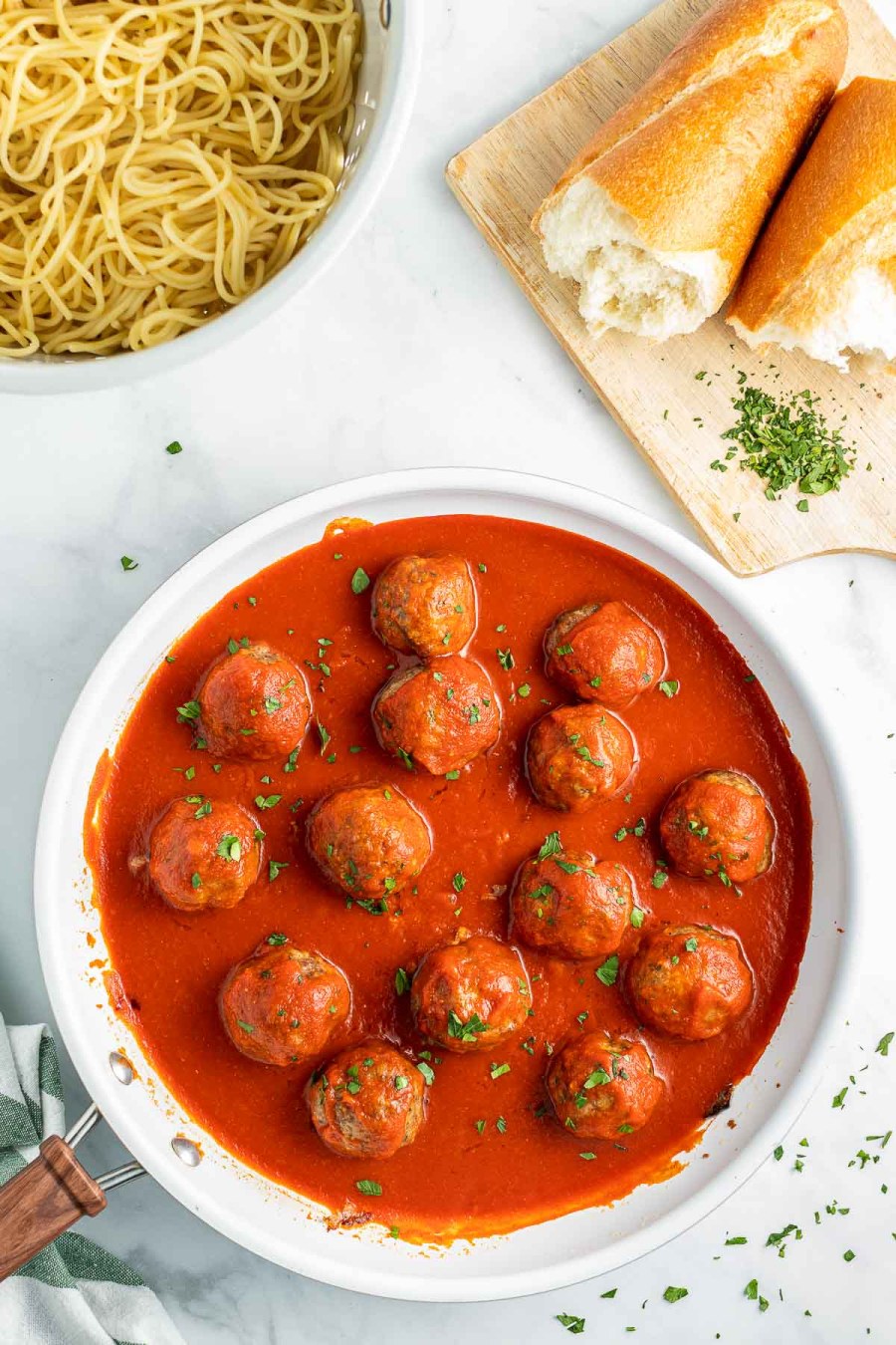 Easy Italian Baked Meatballs recipe