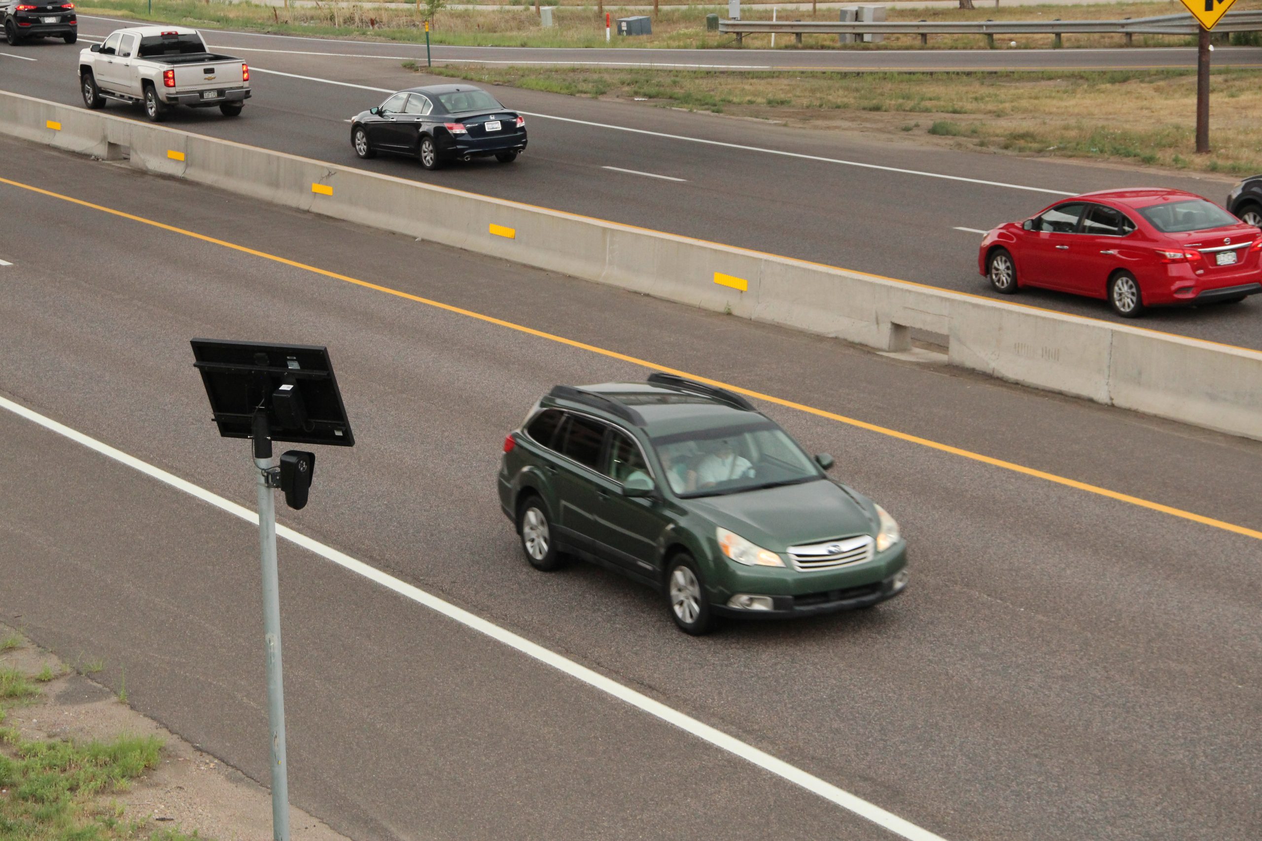 A Flock camera on U.S. 36 in Boulder. Credit: Brooke Stephenson