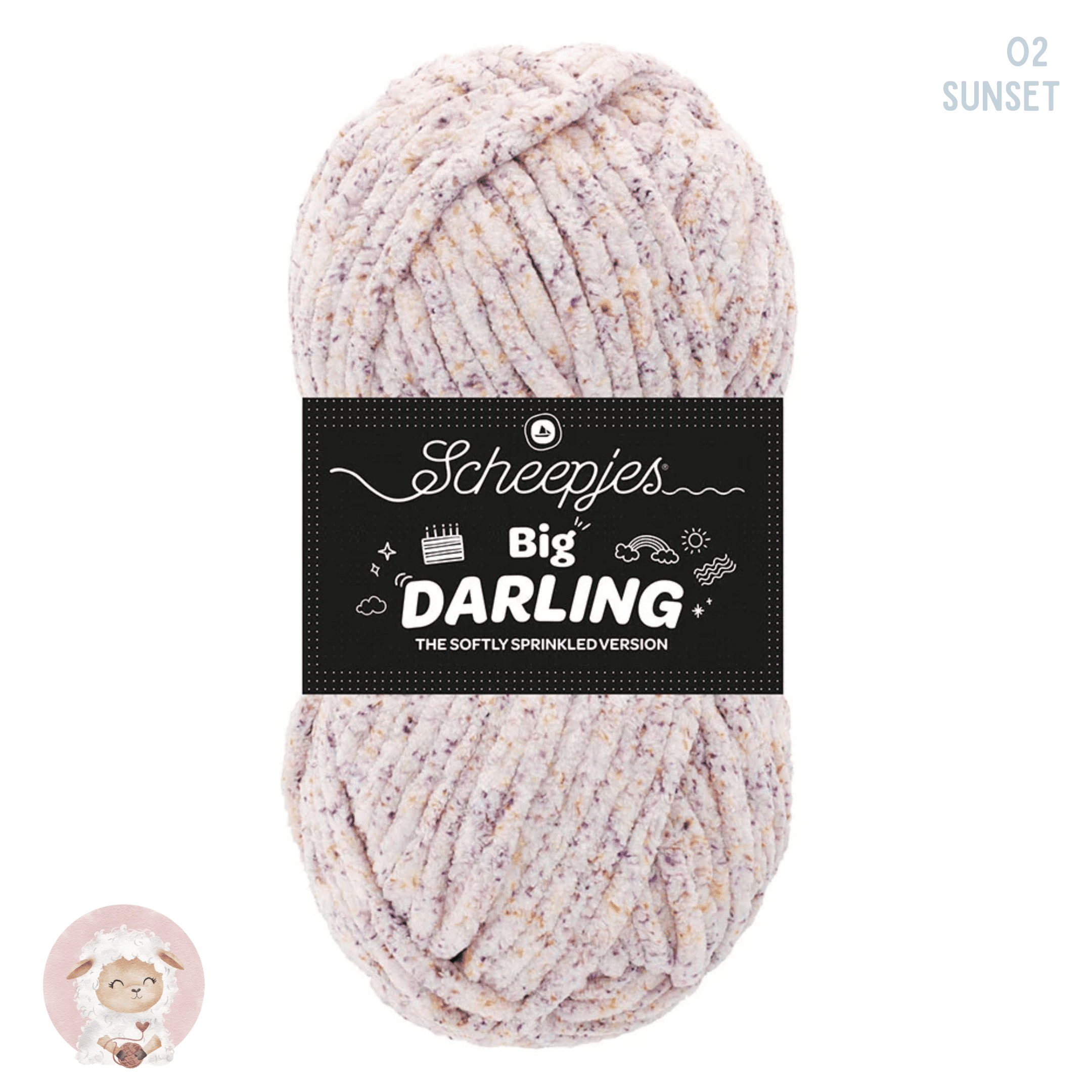 Scheepjes · Big Darling Sprinkled – Couleur 02 · Sunset