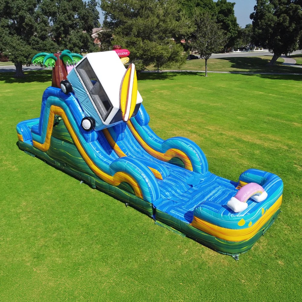 17 ft Dual Lane Wet/Dry Slide Angle 6