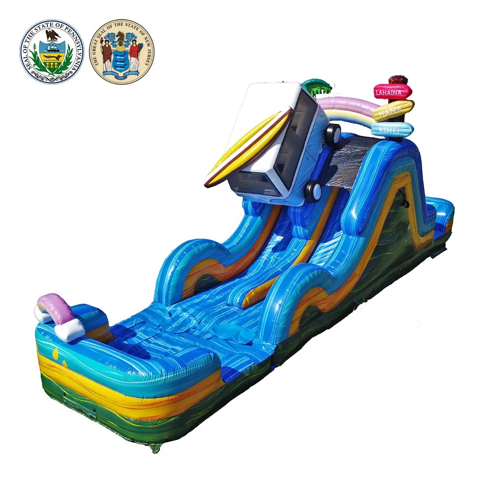 17 ft Dual Lane Wet/Dry Slide Angle 5