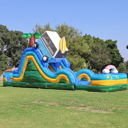 17 ft Dual Lane Wet/Dry Slide Angle 4