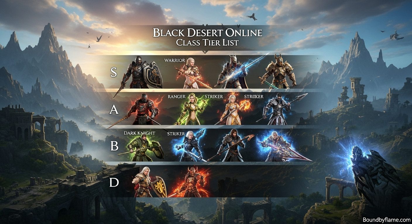 Black Desert Online Class Tier List March 2026 Ultimate Rankings Black Desert Online Class Tier List 