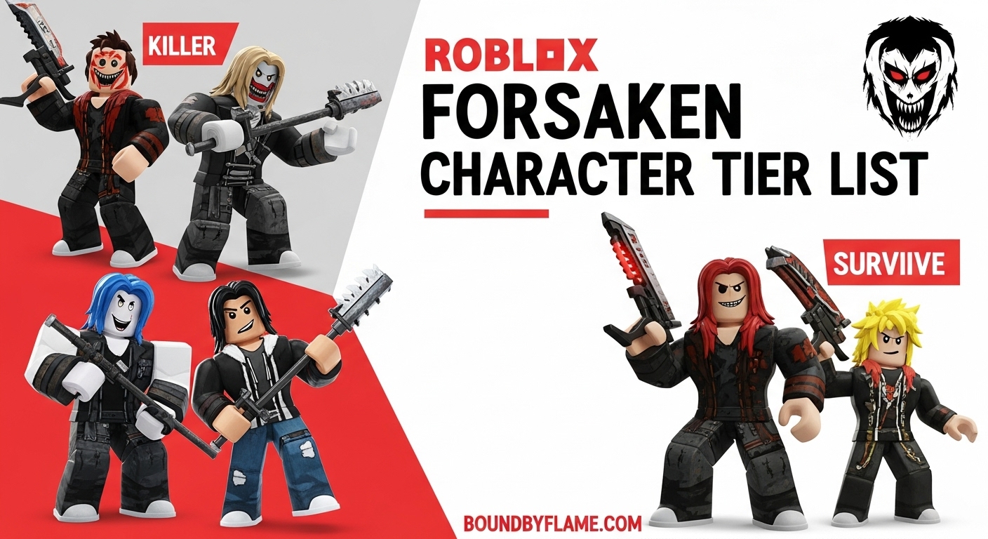 Roblox Forsaken Character Tier List March 2026 Best Killers Survivors Roblox Forsaken Character Tier List 