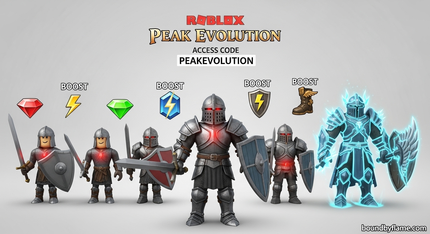 Roblox Peak Evolution Codes March 2026 13 NEW Codes Roblox Peak Evolution Codes 