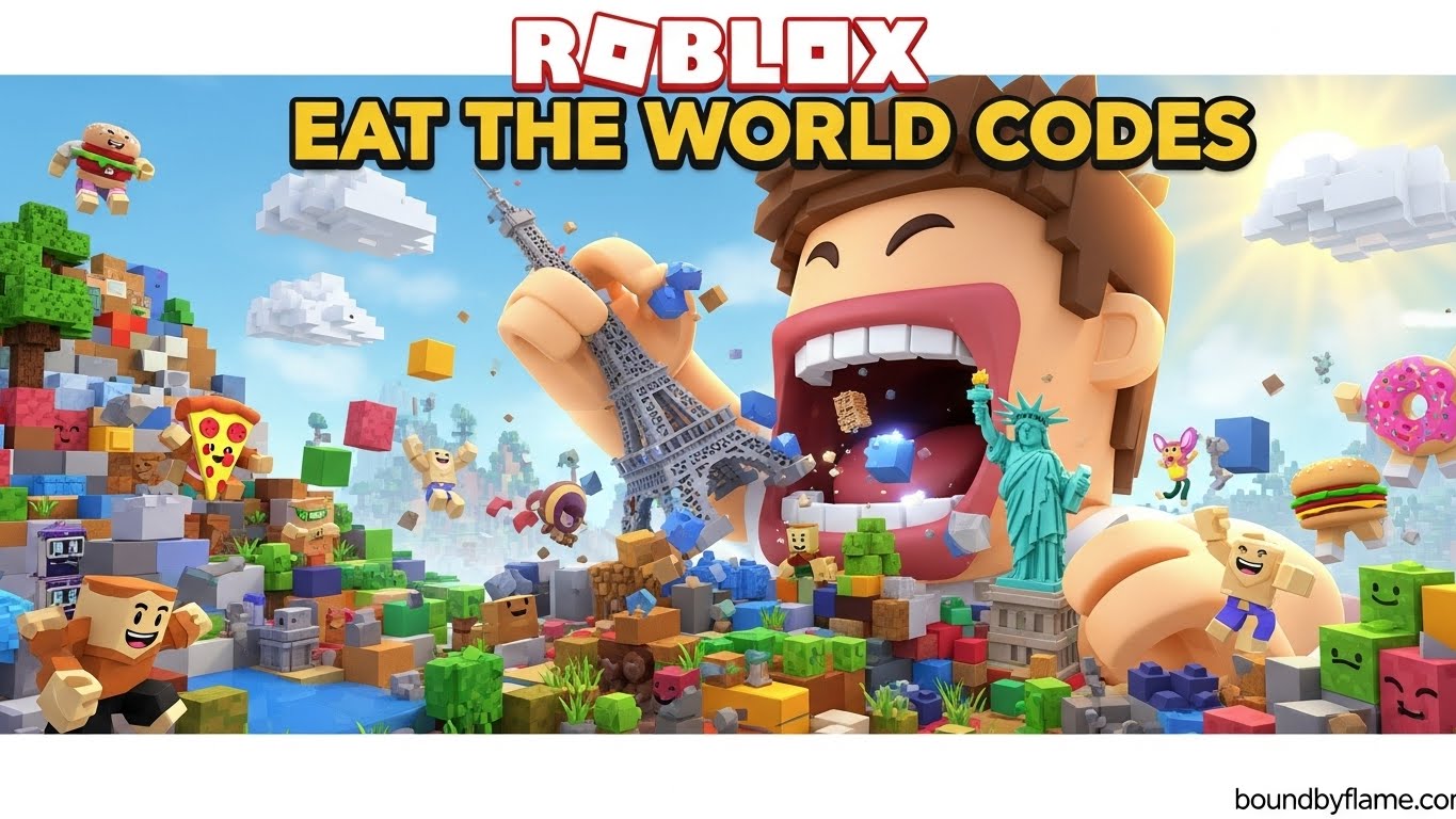 Roblox Eat The World Codes March 2026 1 New Codes Available Roblox Eat The World Codes 