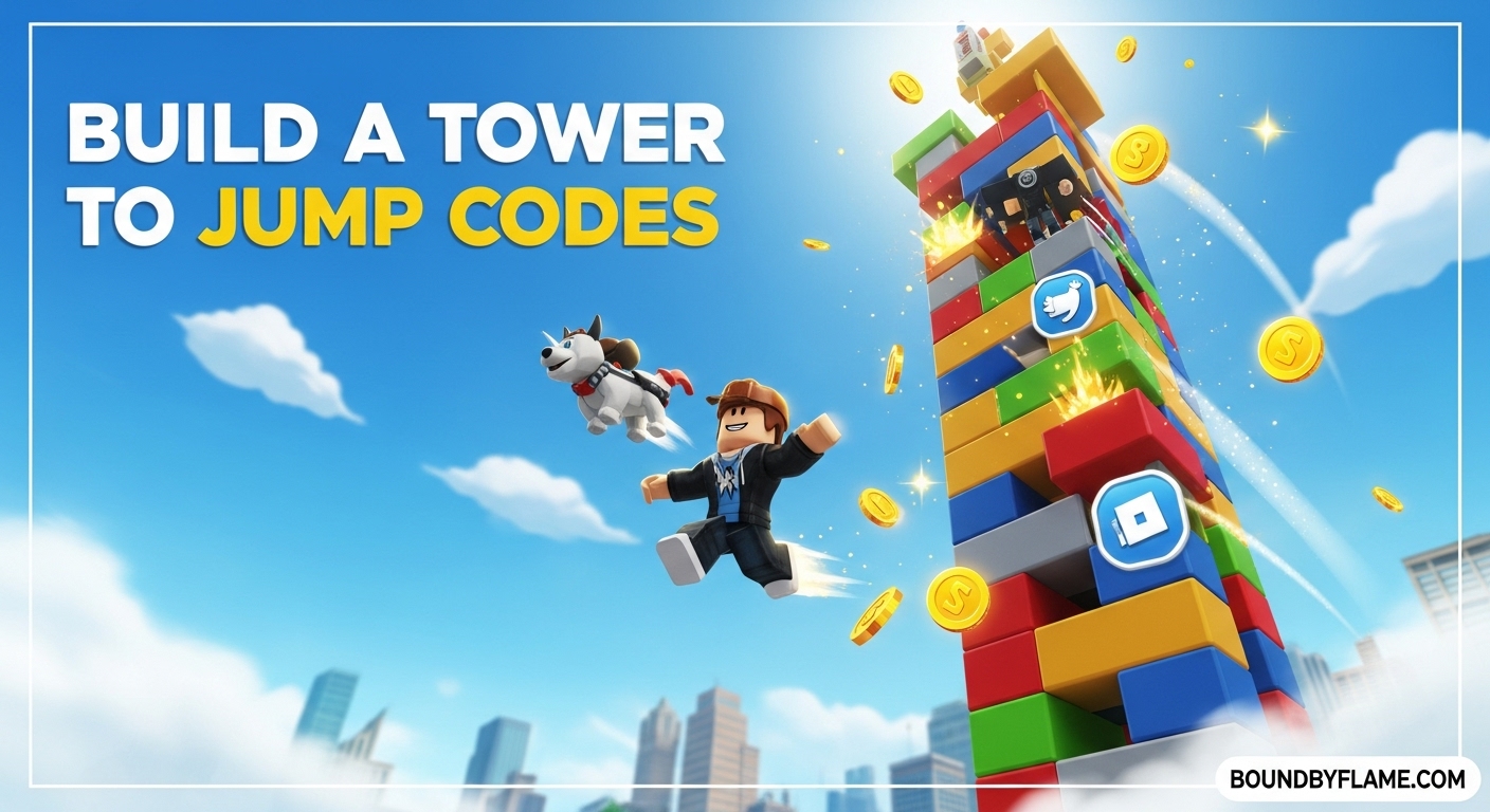 Roblox Jump Showdown Codes February 2026 1 New Codes Available Build A Tower To Jump Codes 
