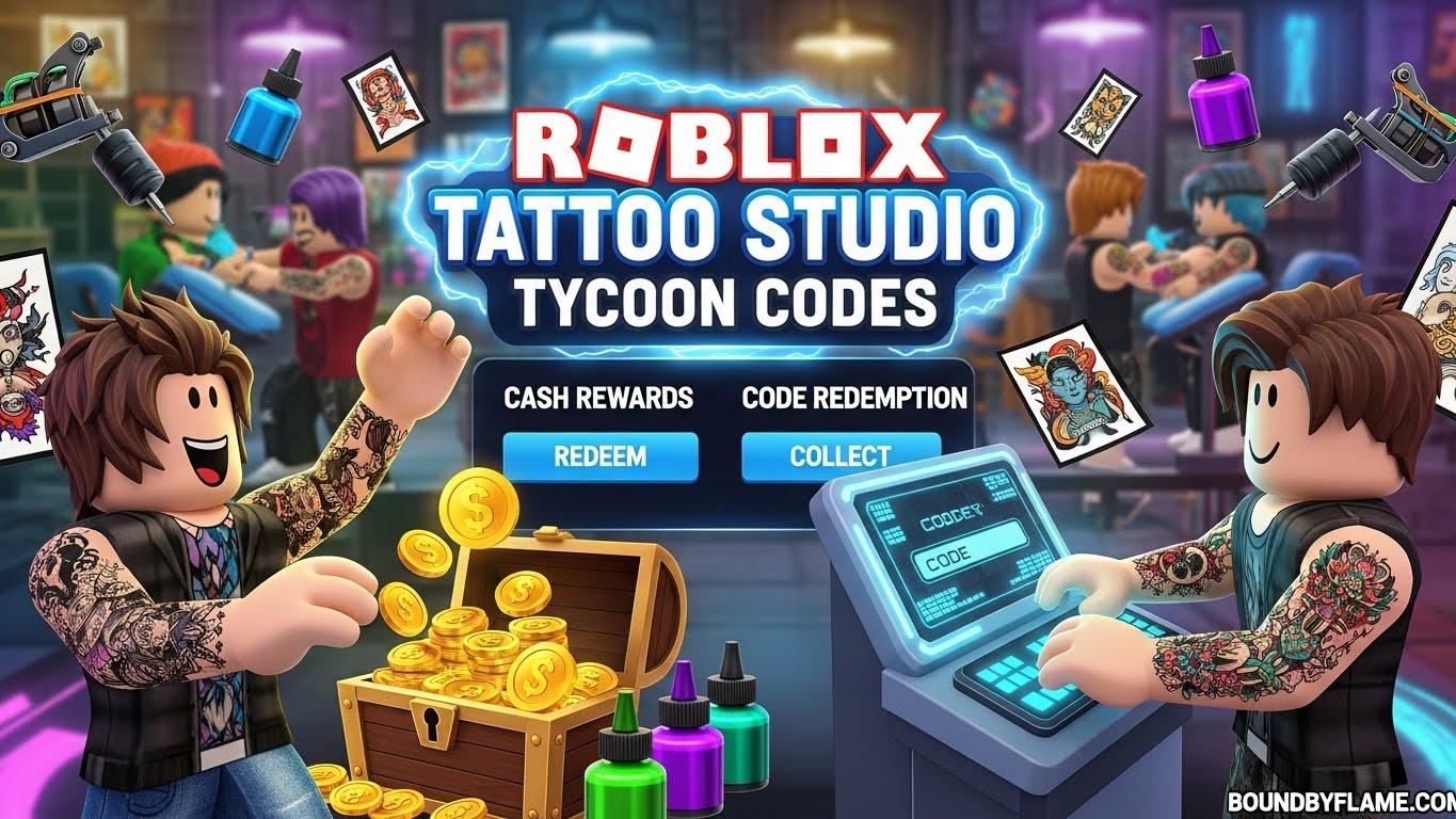Kage Seas Official Trello WIKI Discord Links Codes January 2026 Roblox Tattoo Studio Tycoon Codes 