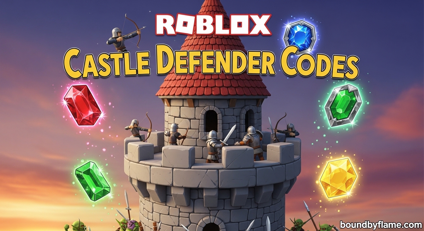 Roblox Castle Defender Codes March 2026 8 New Codes Available Roblox Castle Defender Codes 