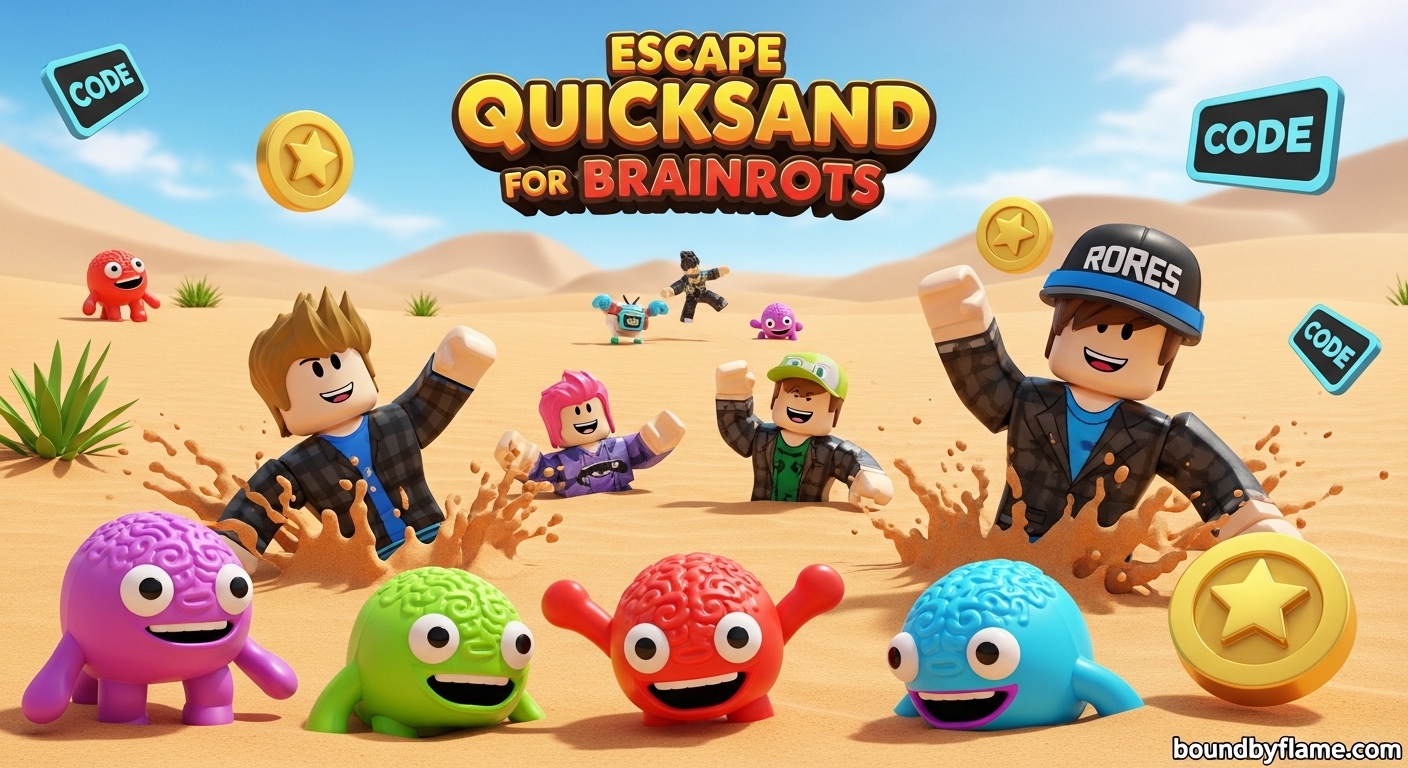 Roblox Escape Quicksand For Brainrots Codes March 2026 1 New Codes Roblox Escape Quicksand For Brainrots Codes 