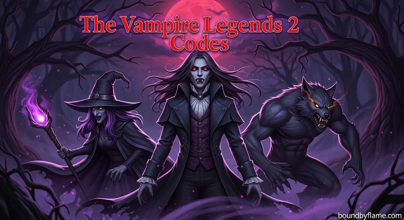 Vampire Legends 2 Codes March 2026 6 New Codes Available Vampire Legends 2 Codes 
