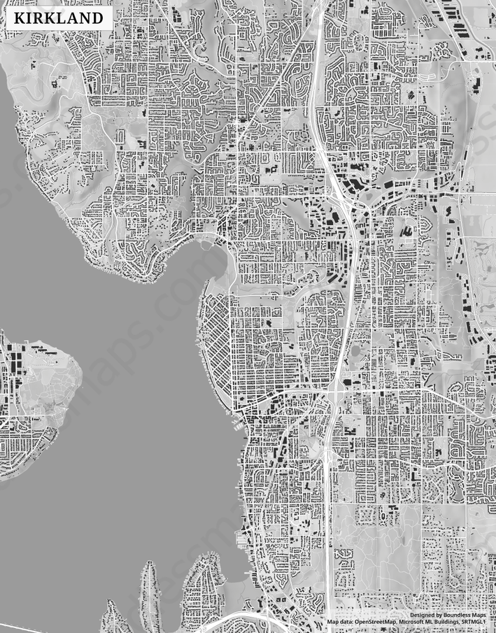 Kirkland Vector Map Figure Ground AI PDF Boundless Maps Kirkland 50000 Sfg 2b2bdd Preview 