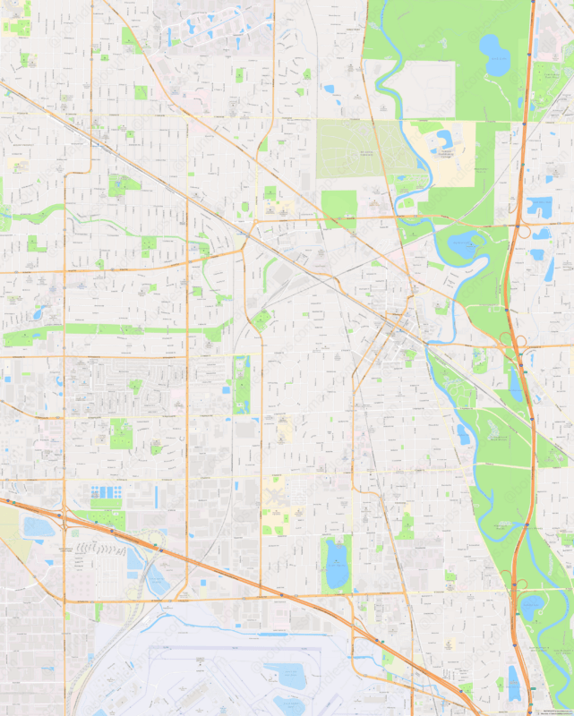 Des Plaines Modern Atlas Vector Map 1 10K Boundless Maps Des Plaines 10000 Sma 27cbb0 Preview 641x800 