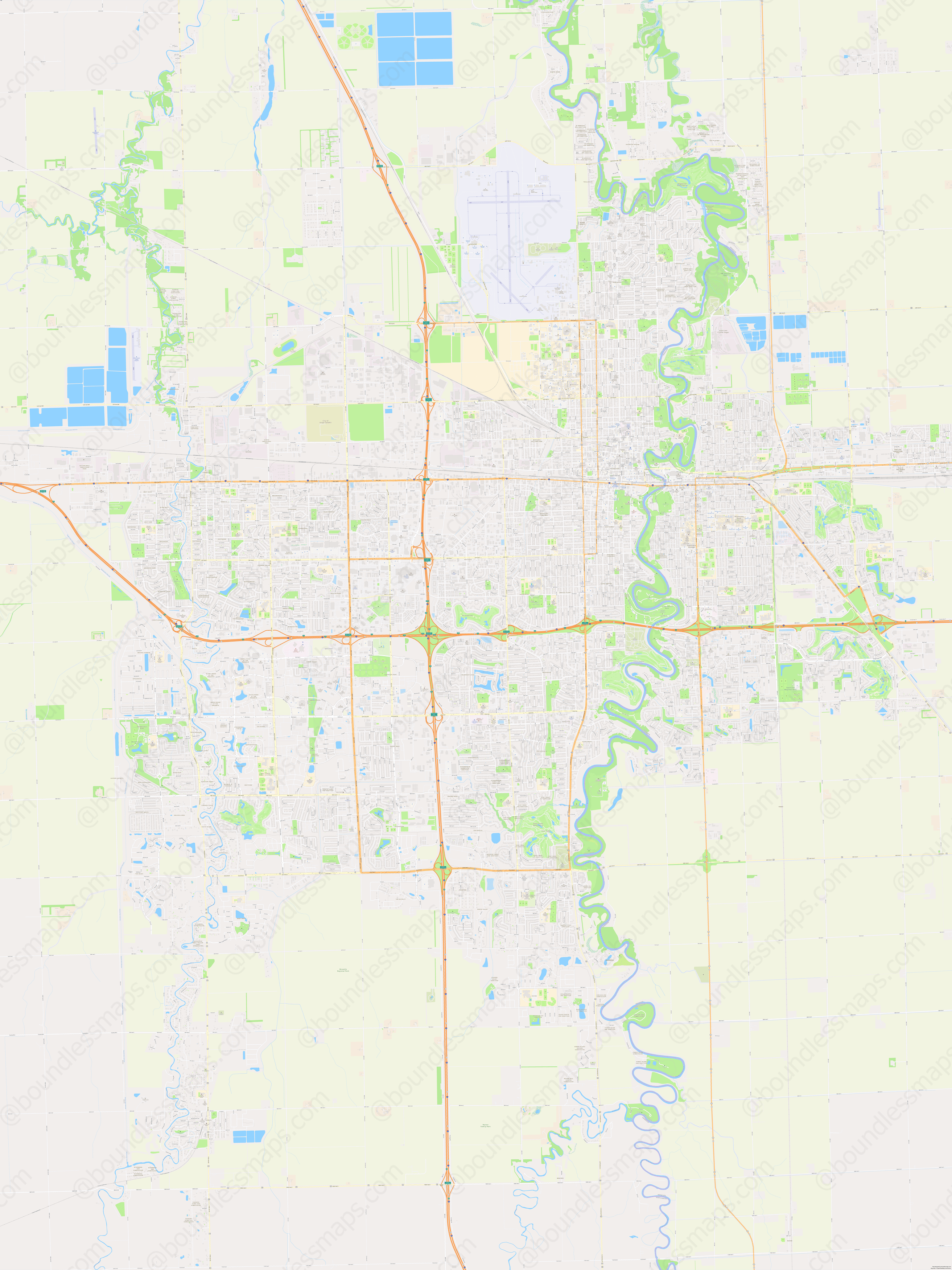 Fargo Modern Atlas Vector Map 1 10K Boundless Maps Fargo 10000 Sma Ff1712 Preview 