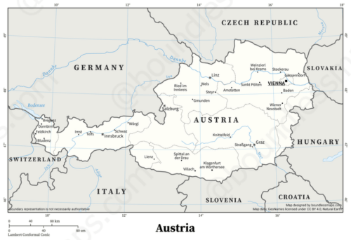 Austria Minimalist Political Vector Map Boundless Maps Austria Smp V1 1 Preview 500x342 