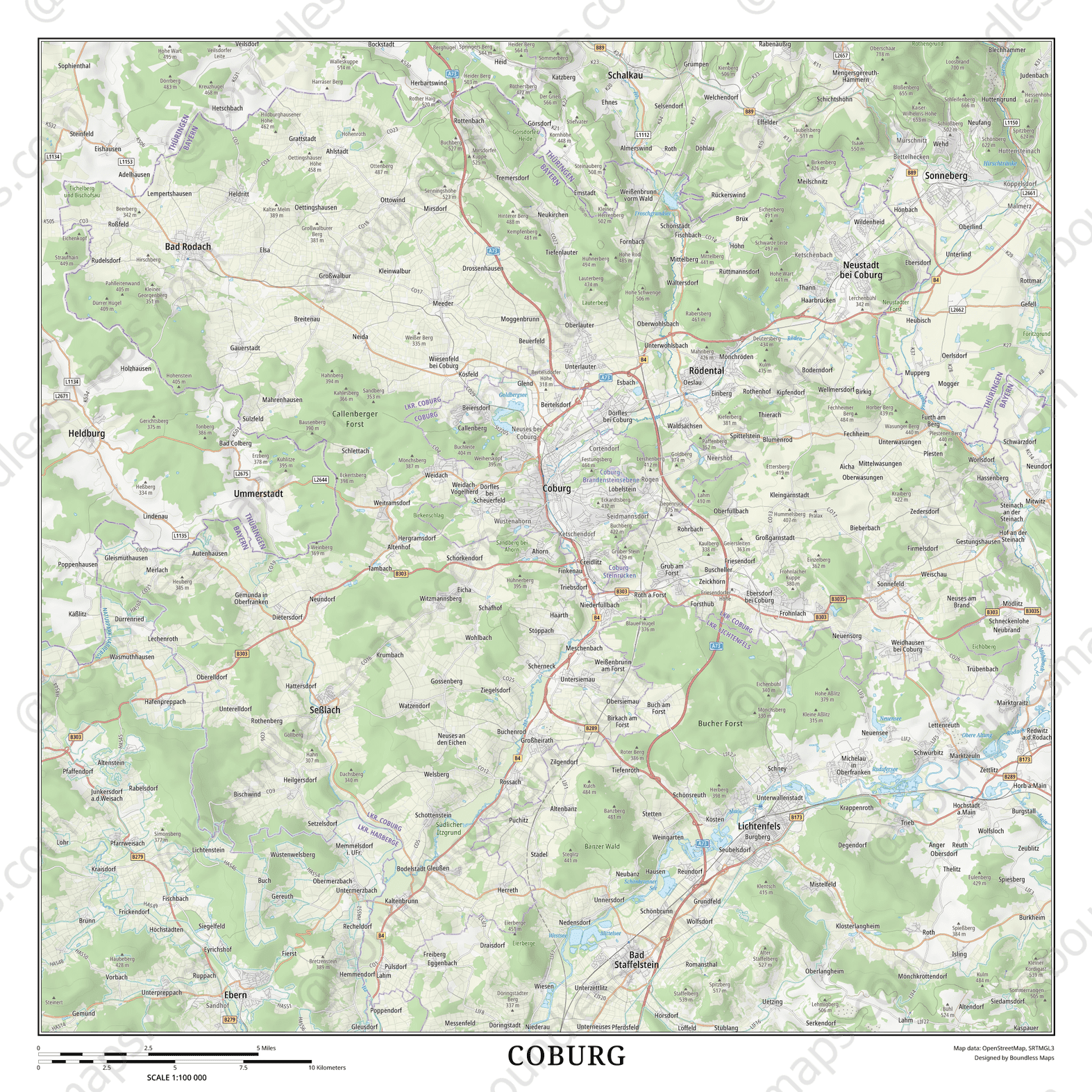 Coburg Topo Atlas Vector Map 1 100K Boundless Maps Coburg 100000 Sta 6ff7d7 Preview 
