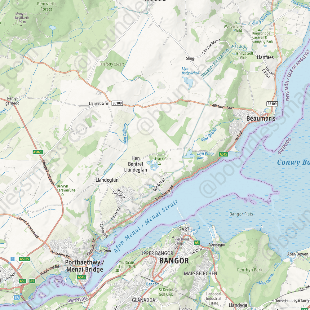 Isle Of Anglesey Topo Atlas Vector Map 1 50K Boundless Maps Isle Of Anglesey 50000 Sta 9db858 Preview 1 
