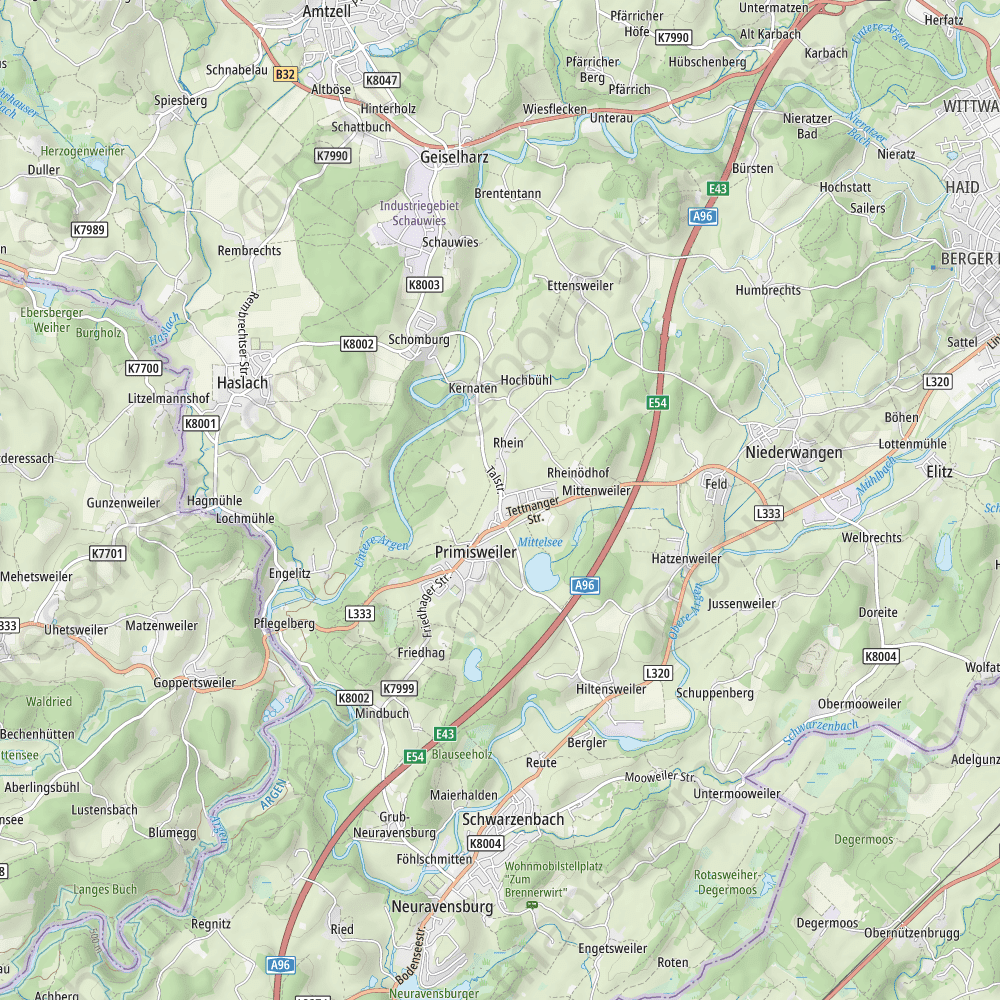 Ravensburg Topo Atlas Vector Map 50K Boundless Maps 50000 Sta 65654B Preview.