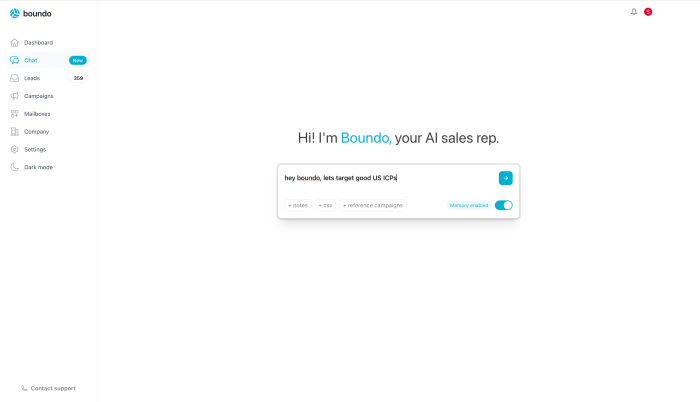 Boundo.com video usage on homepage and product pages