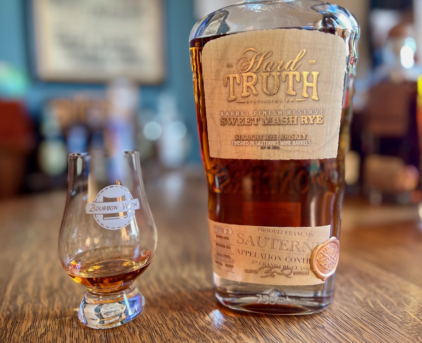 Hard Truth Rye Finished in Sauternes Wine Barrels