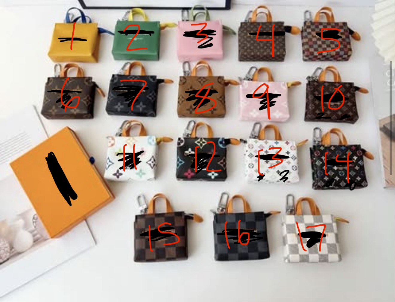 Mini bag charms