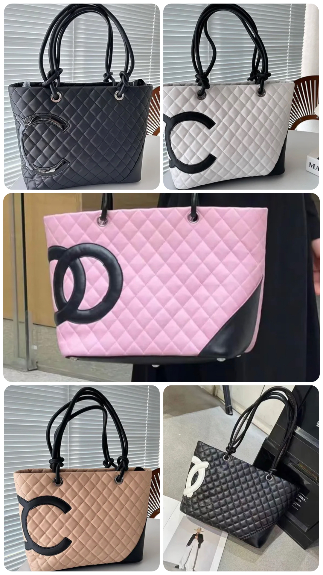 Quilted C tote