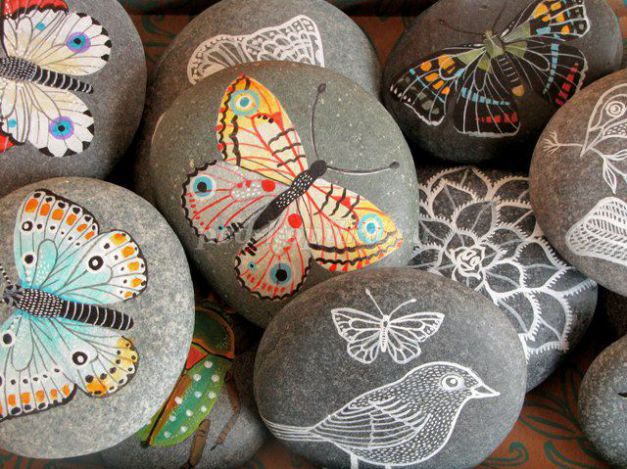 какими красками рисовать на камнях