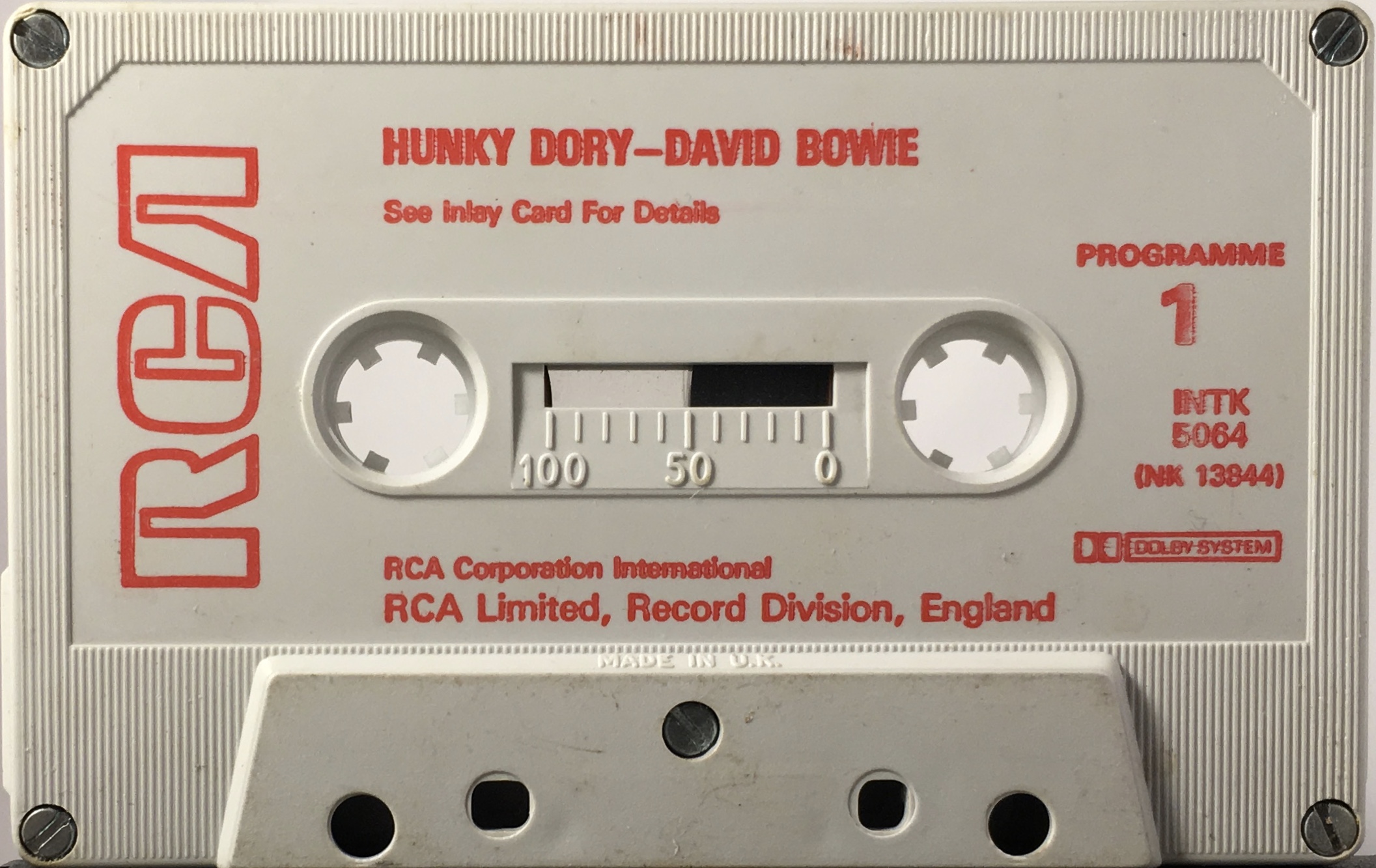 HUNKY DORY UK RCA – bowieontape