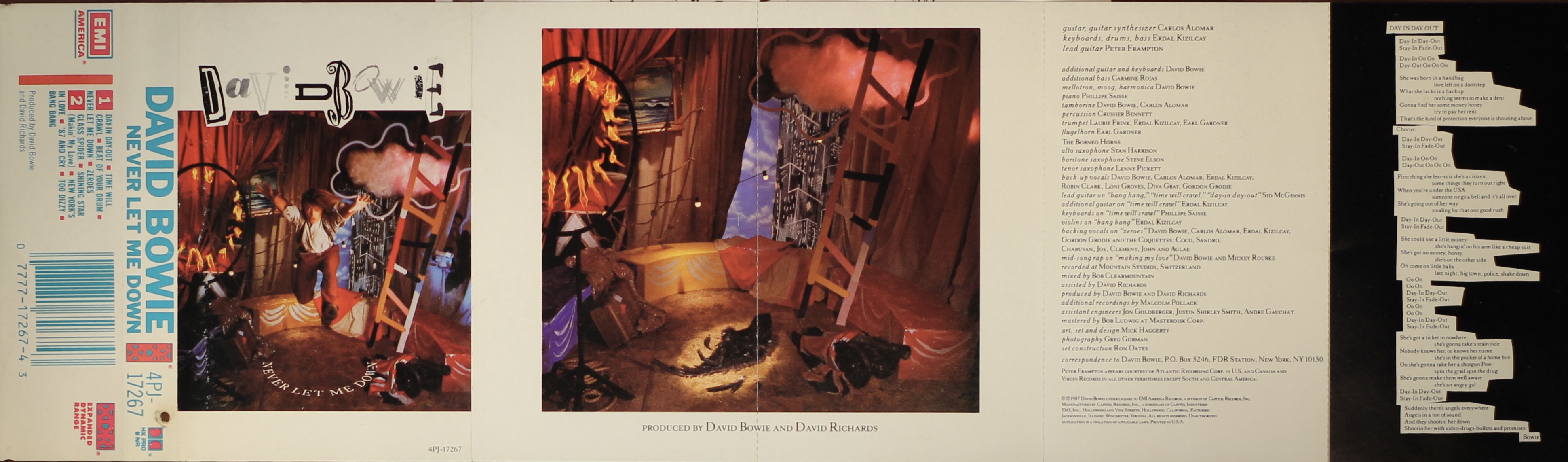 NEVER LET ME DOWN USA EMI AMERICA & VIRGIN – bowieontape