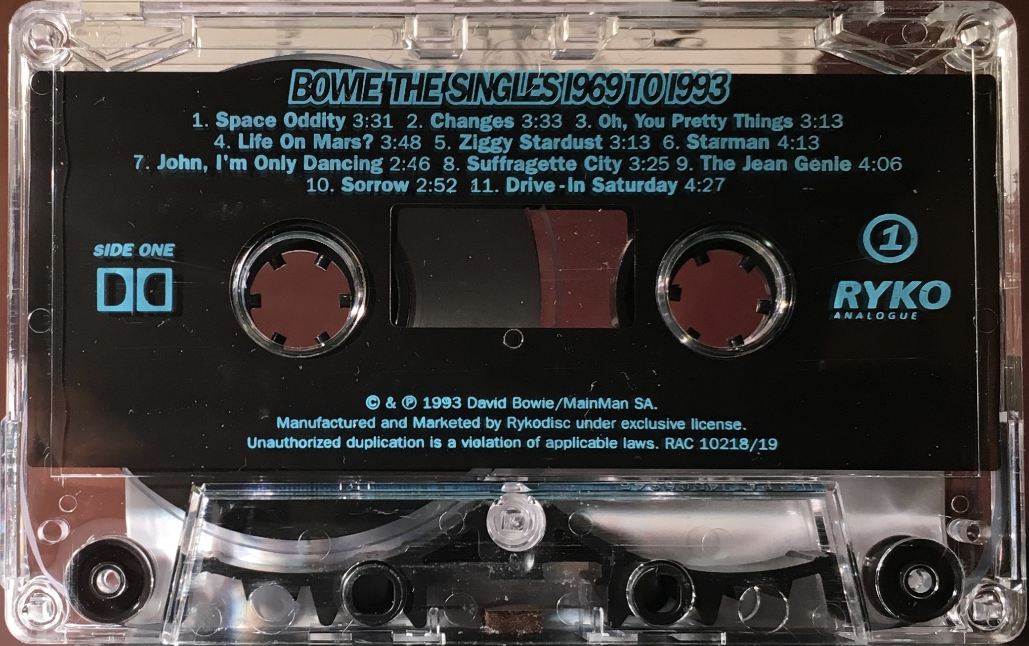 THE SINGLES (1969 – 1993) USA RYKO – bowieontape