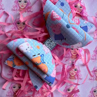Peppa Pig Handmade Hair Bow