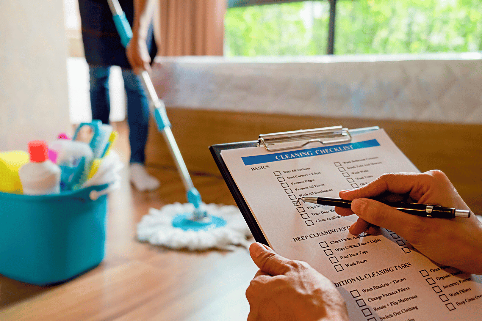 cleaning checklist for a vacation rental