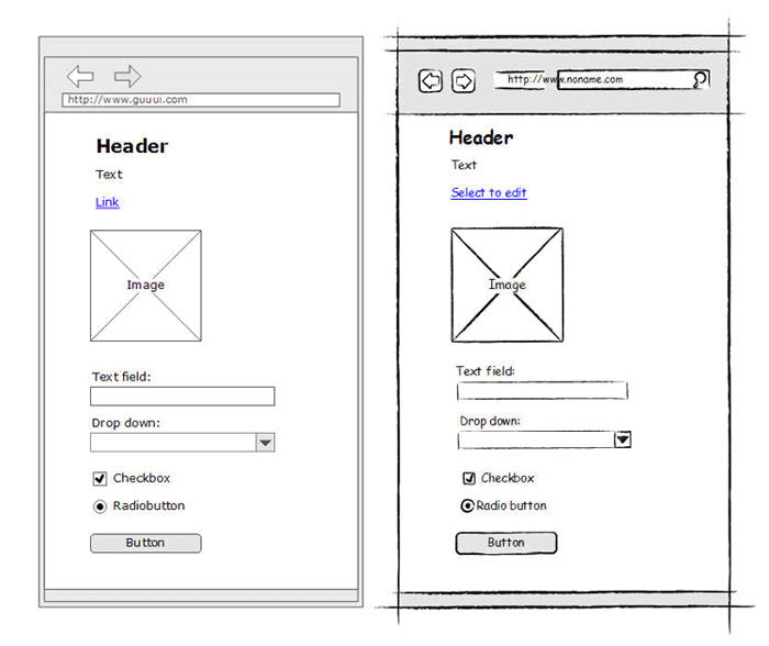Powermockup, as a mockup and wireframe toolkit of powerpoint, . Sketchy Wireframes Boxes And Arrows